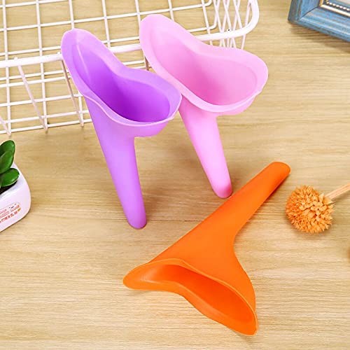 Female Urinal,3 PCS Female Urinal for On-The-Go Urinating Travel Device Silic…