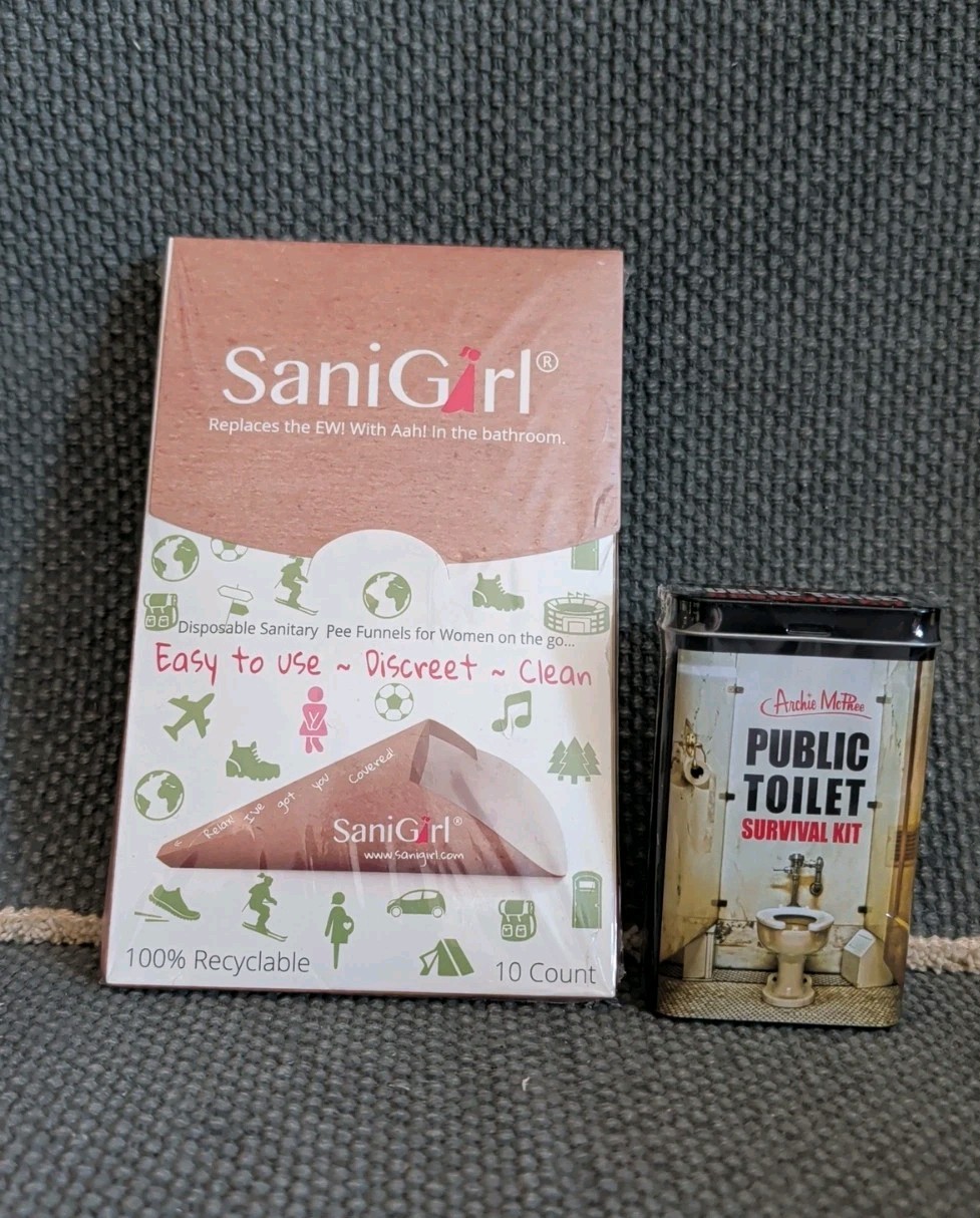 Traveling Girl Pack 10 SaniGirl Disposable Pee Funnels & Public John Survival K