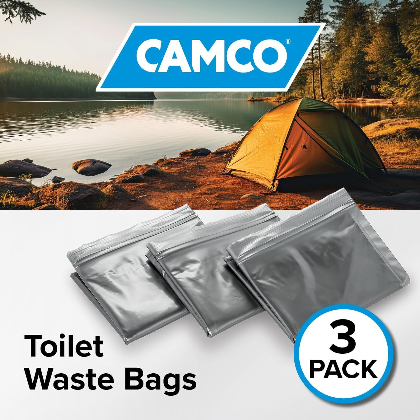 Toilet Waste Bags – Durable Double Bag Design Is Leak-Proof – Inner Bag Gels Any
