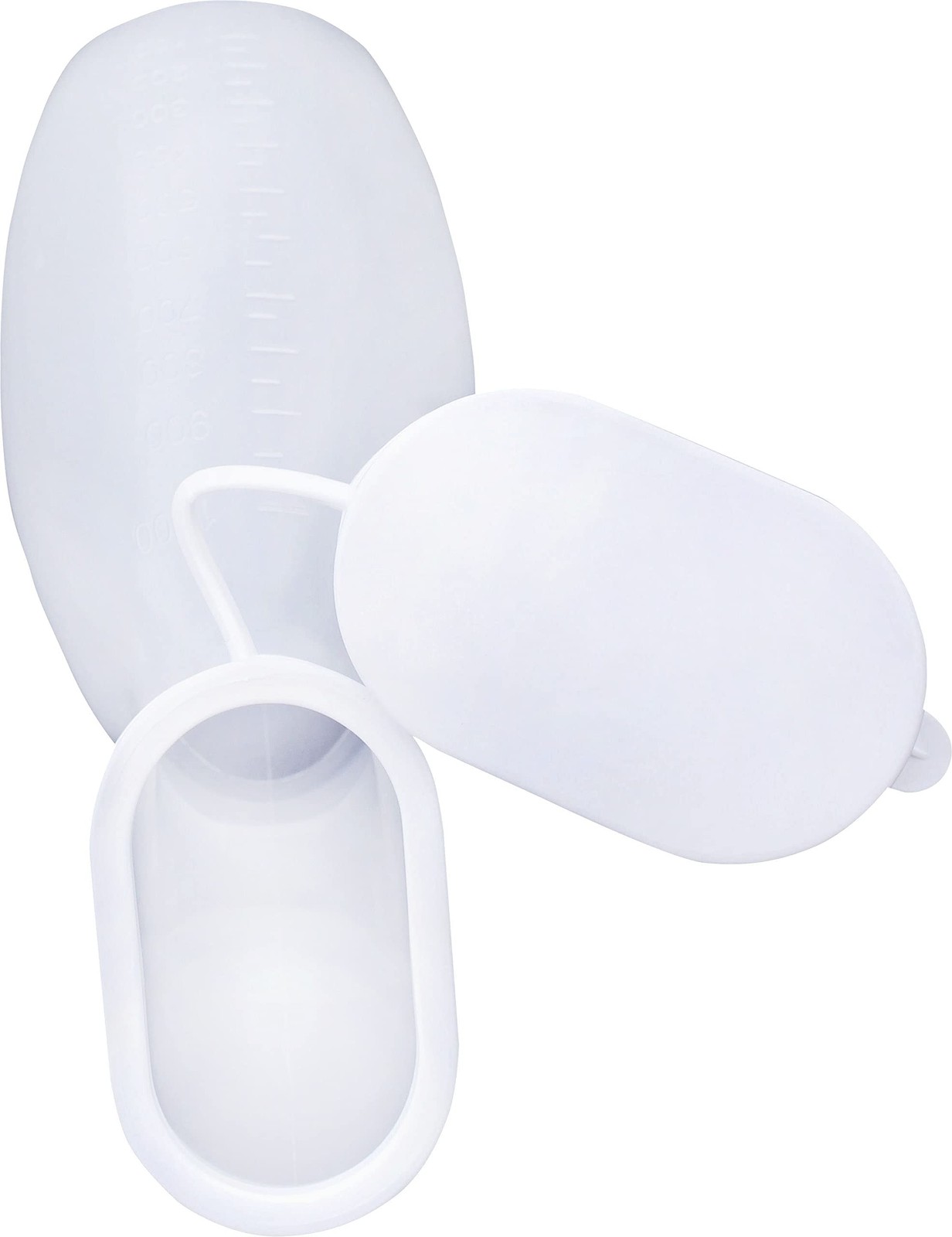 MediInn Urine Bottle PP for Women Milky | 1 Litre Capacity | Autocl…