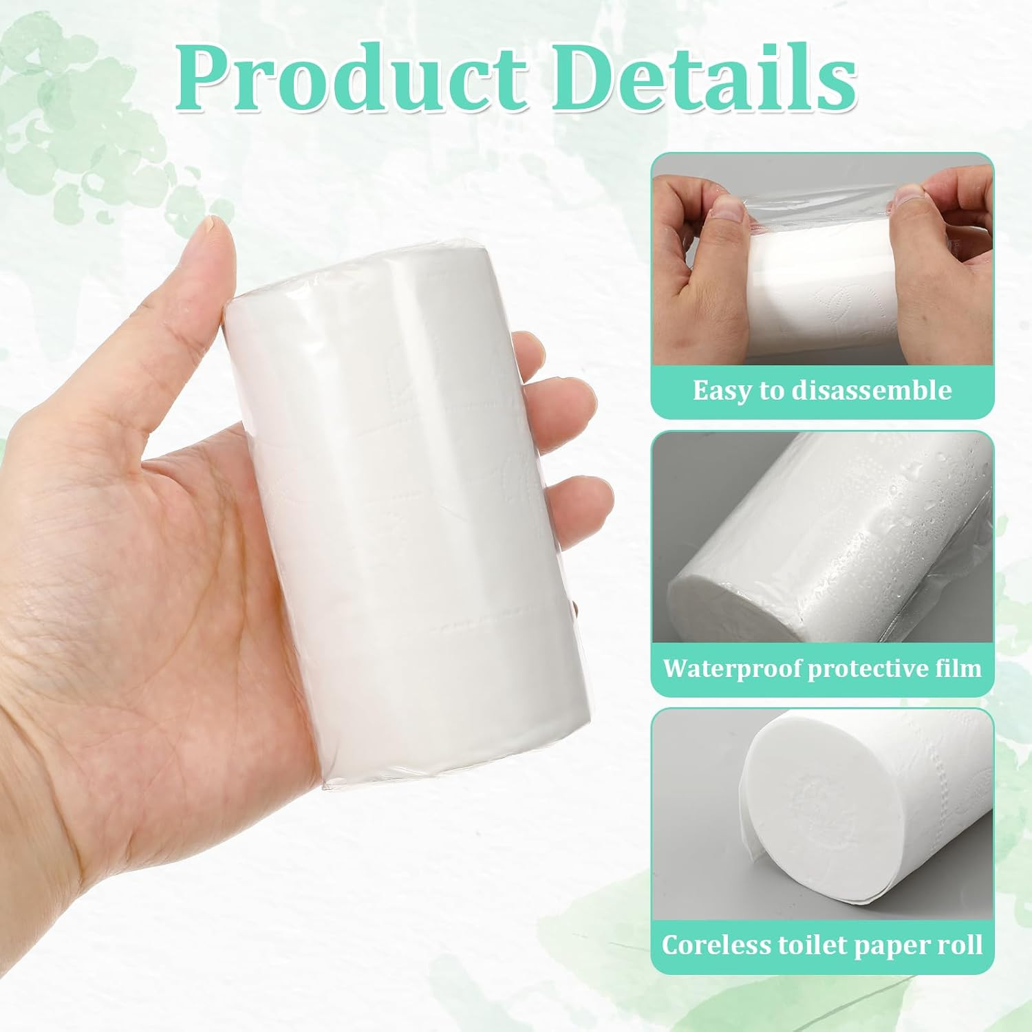 15 PCS Travel Size Toilet Paper, Portable Pack Travel Toilet Papers, Individuall
