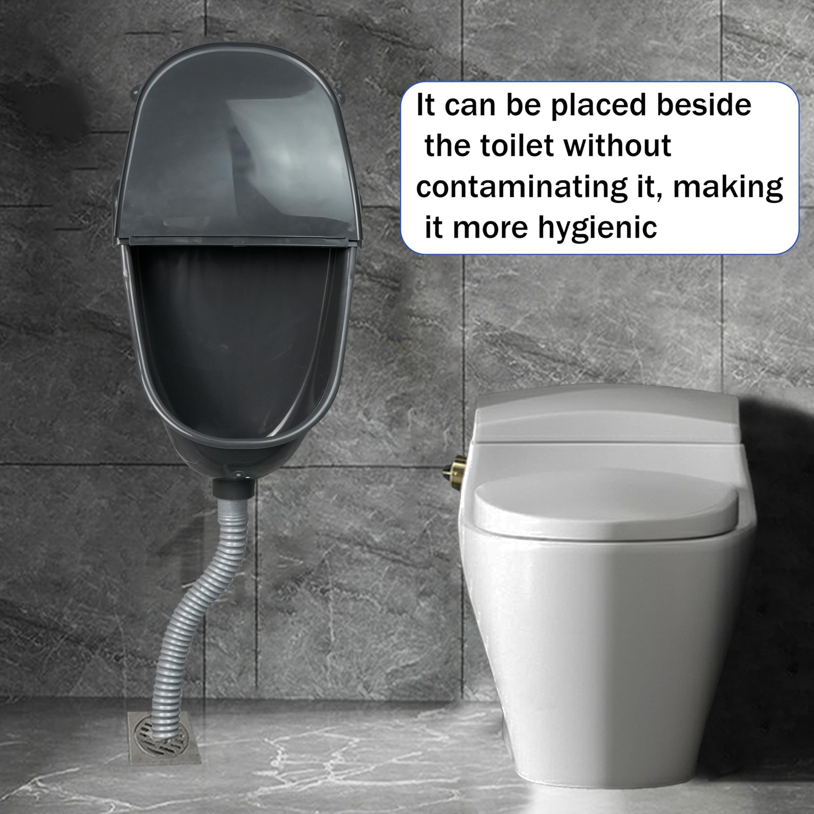 Wall Mounted Commercial Urinal With Hinged Cover Bathroom Washout Urinal for …