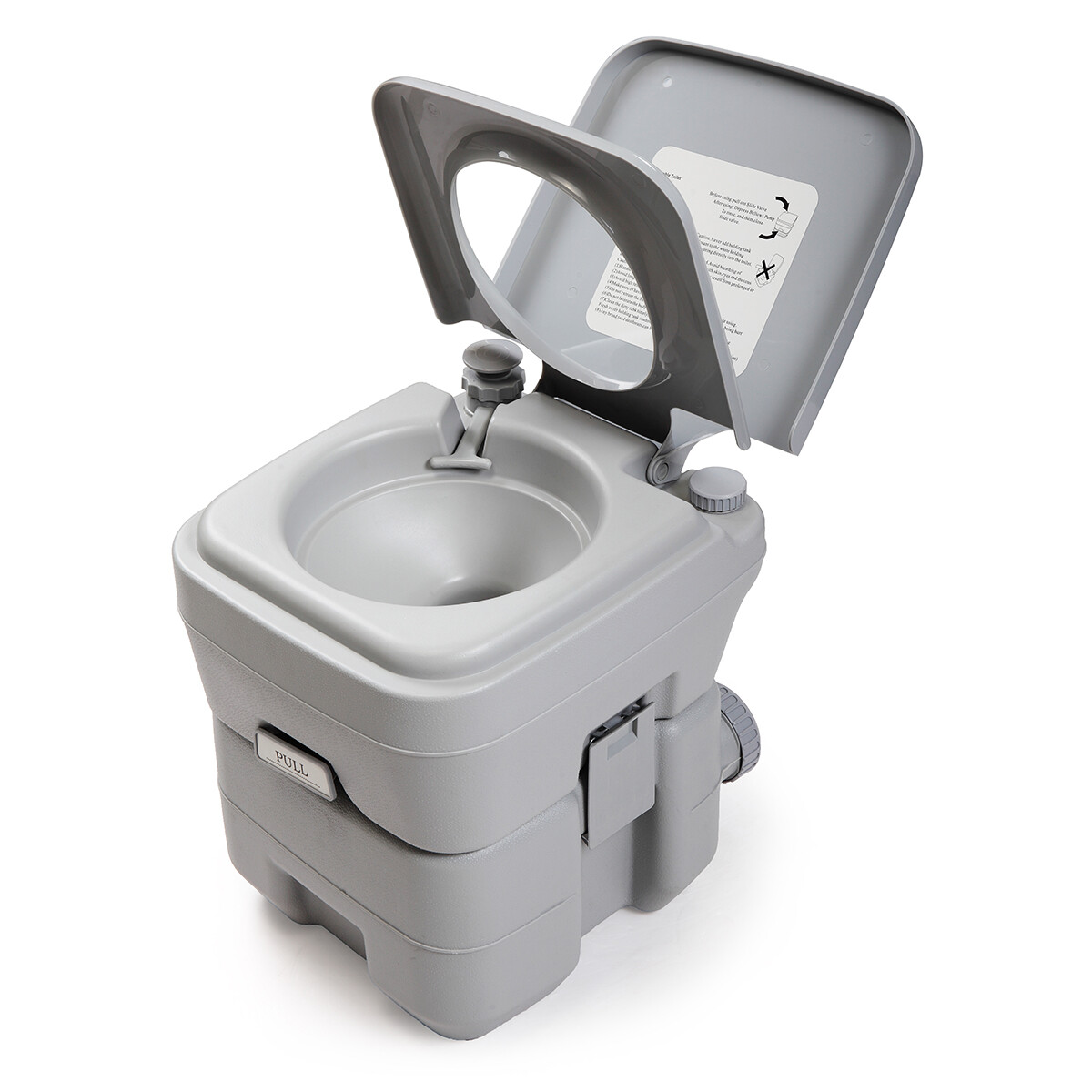 5 Gallon Portable Toilet Flush Potty Travel Outdoor for Camping & Boat