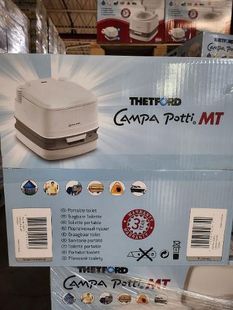 Thetford Campa Potti MT Portable Toilet, 4 Gallon Camping Toilet, Outdoor Use