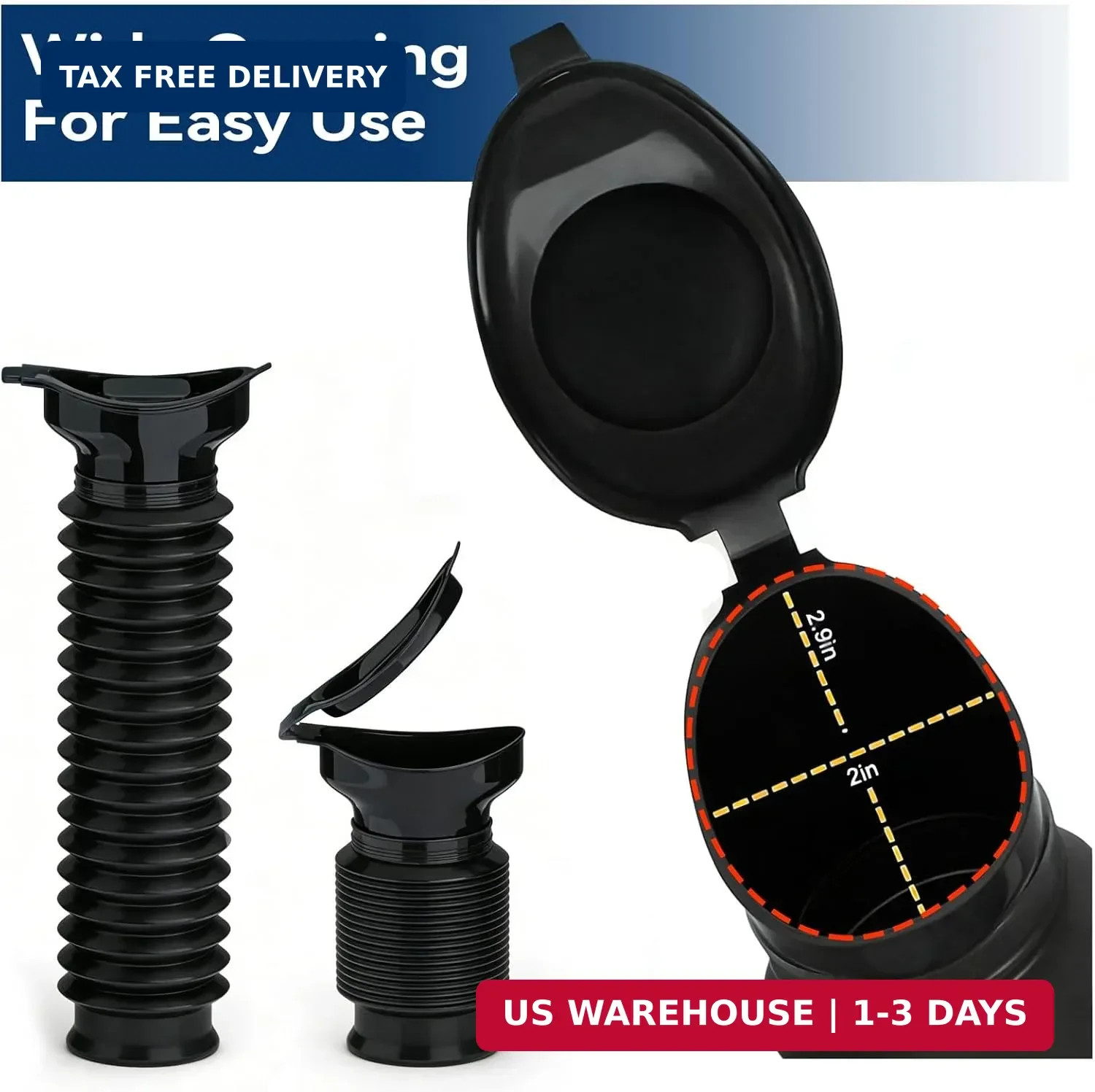 Pee Bottles for Men, Adjustable Emergency Urinal, Car Pee Bottle for Men and Wom