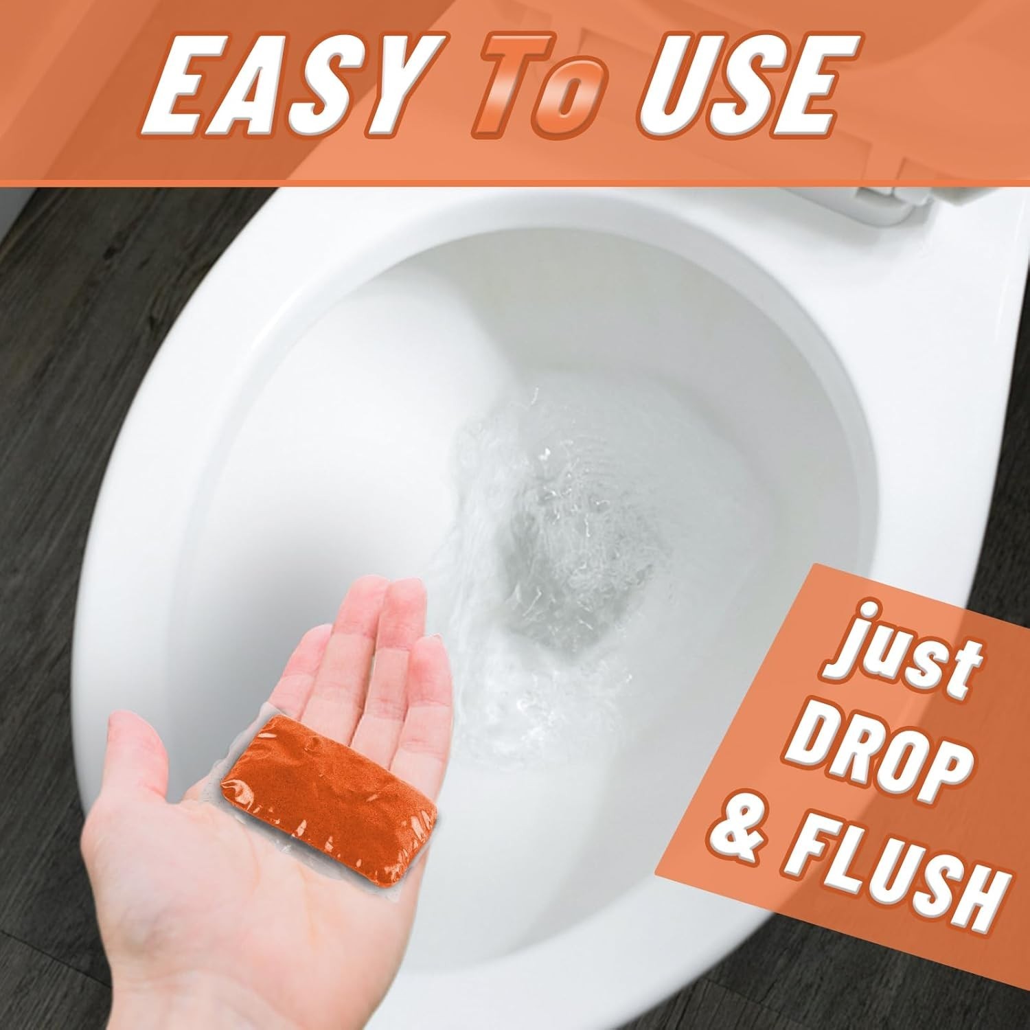 Eazy2HD RV Toilet Treatment 50 Pack Holding Tank Deodorizer for Camper Porta Pot
