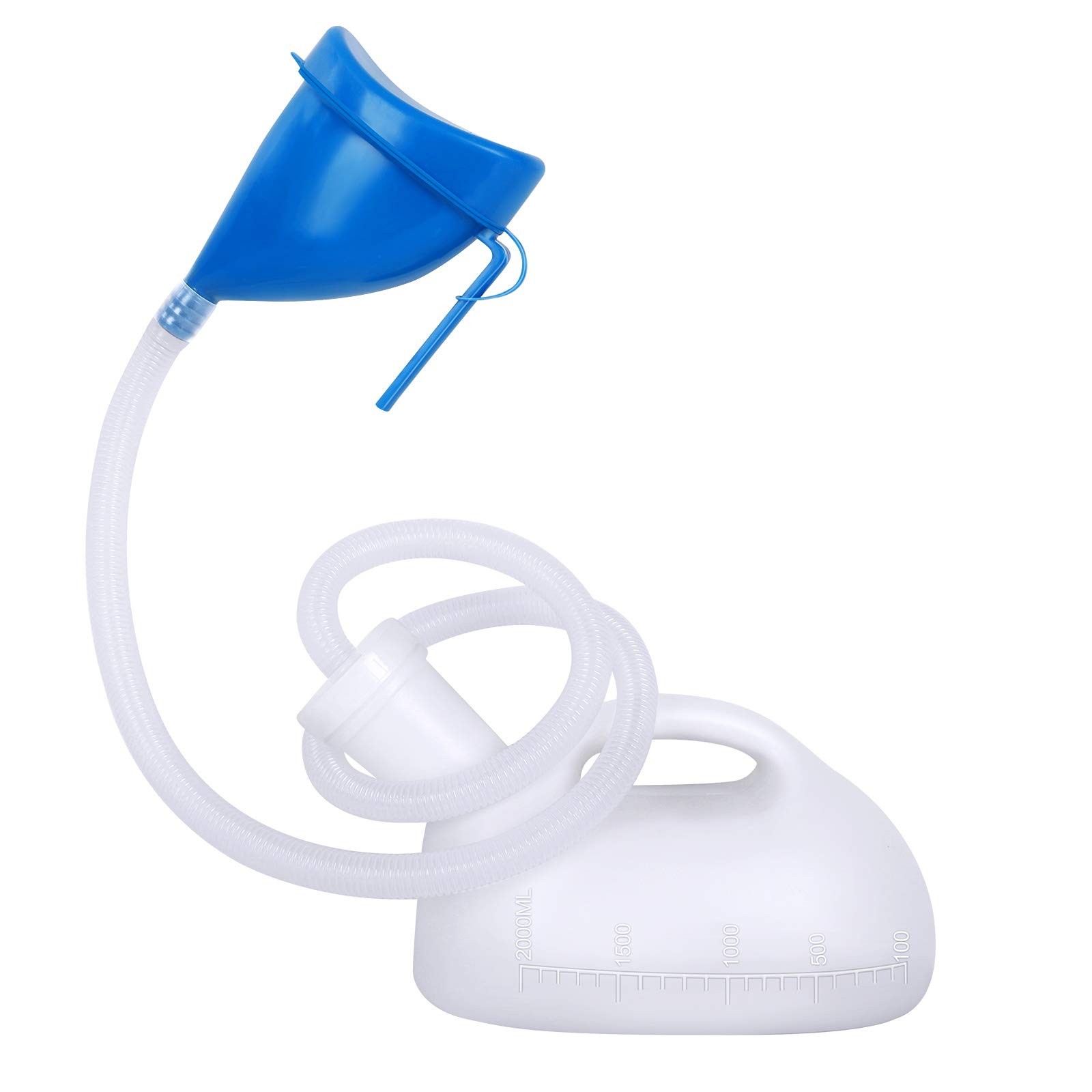 Unisex Potty with Lid and Funnel, Portable Pee Bottle for Men and Women, 2000ml