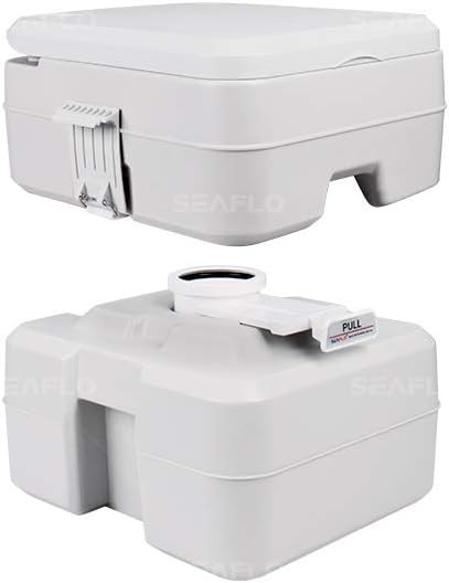 SEAFLO Portable Toilet for Marine, RV, Camping and Boat (5.3 Gallon)