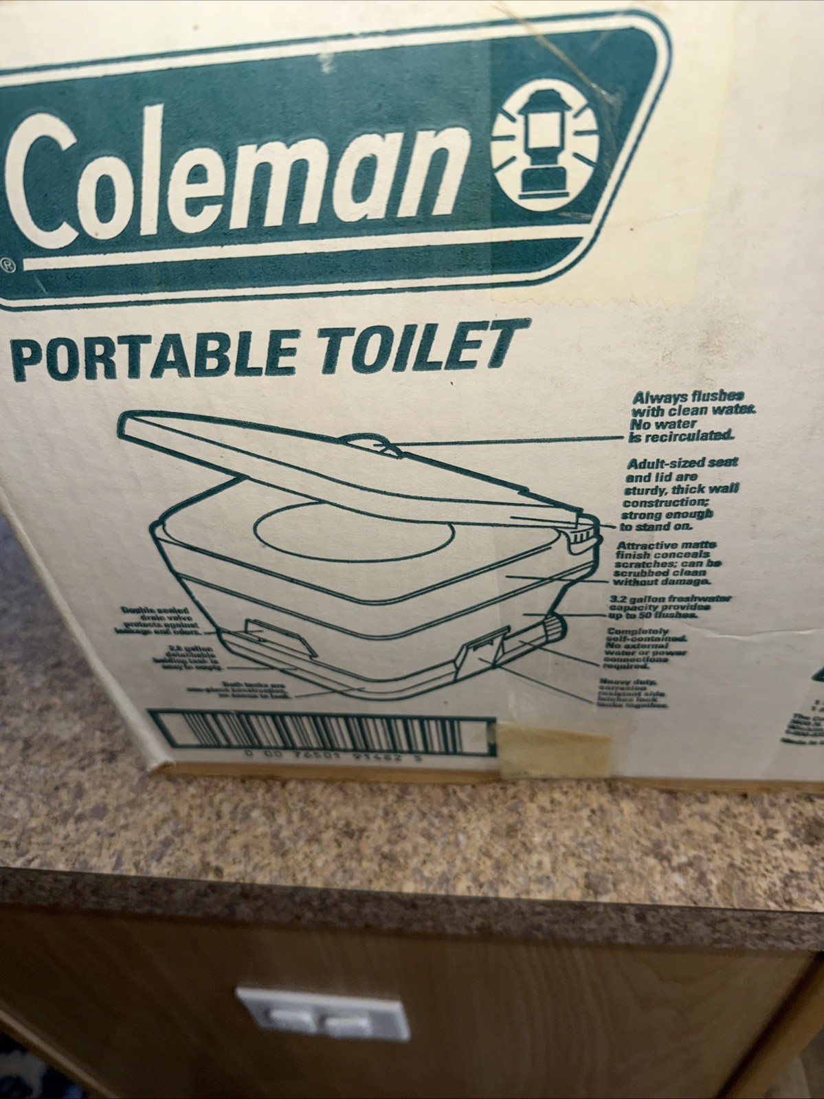 Coleman Camping Outdoor Portable Toilet, 827-802T +7 Pack Holding Tank Deodorant