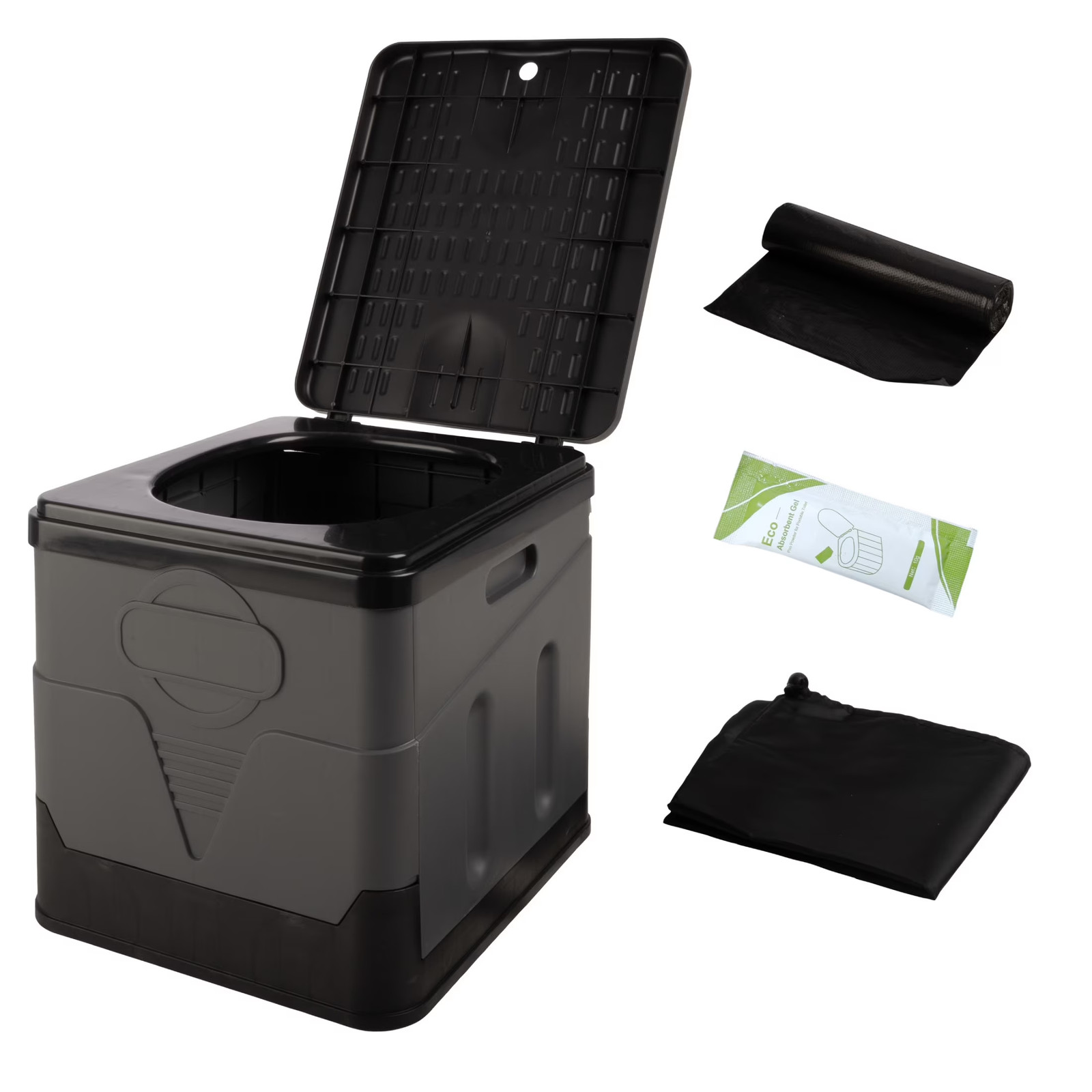 Outdoors Portable Toilet for Adults, 330Lb Capacity Camping Toilet