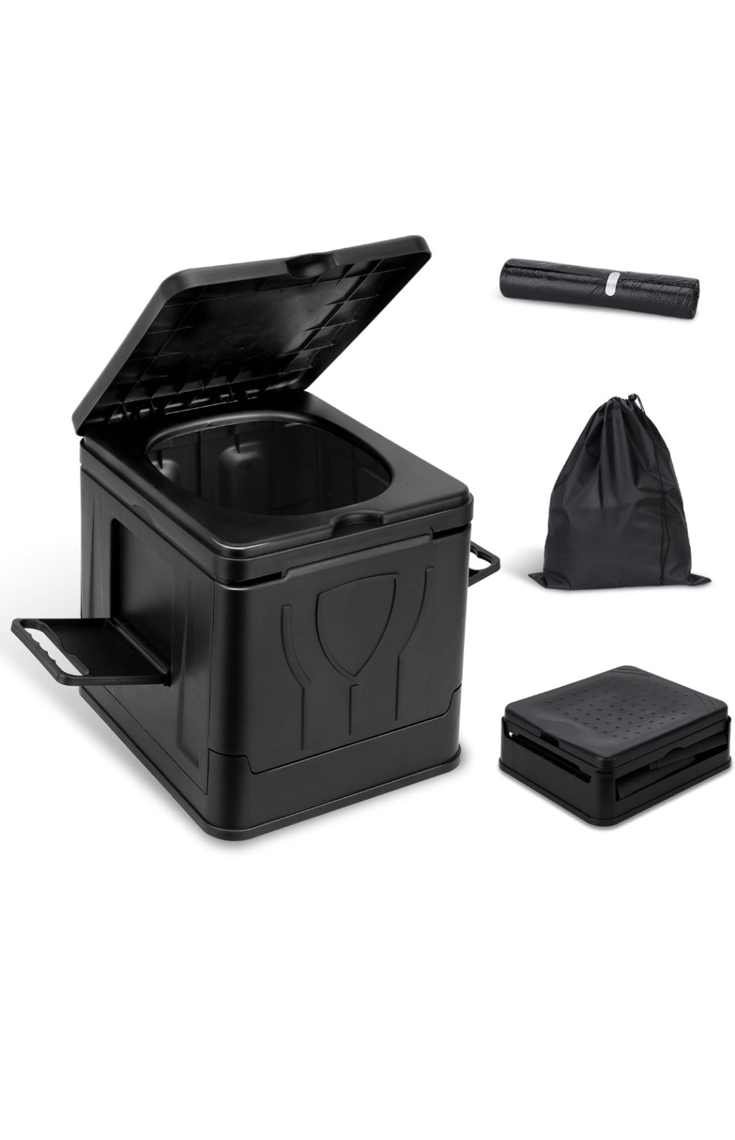 Zooyuu Portable Toilet Foldable RV Hiking Outdoor
