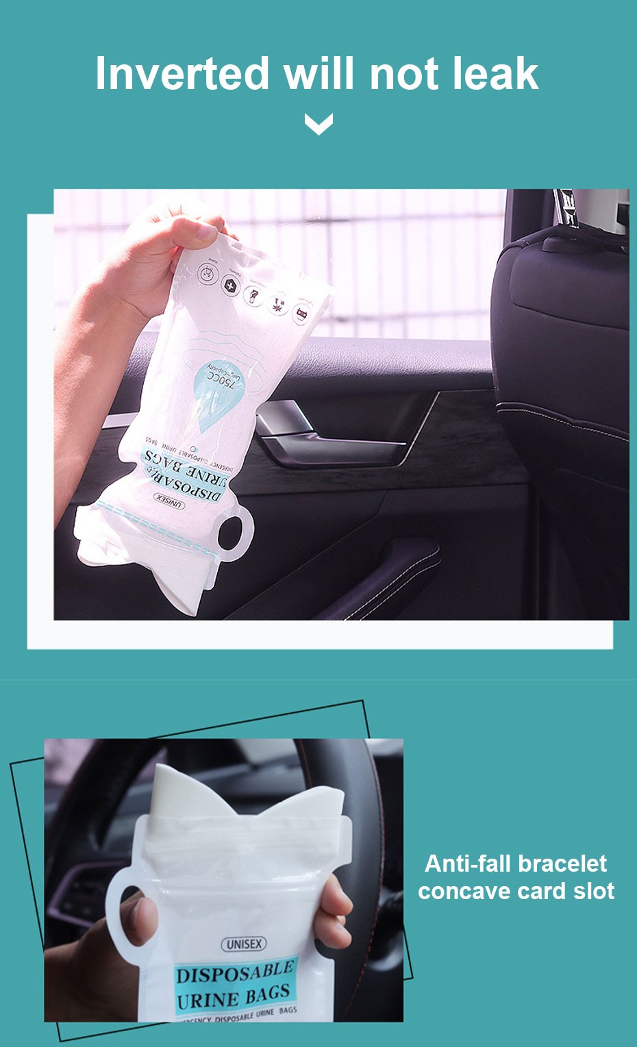 4 – 10 PCS 750ml Emergency Portable Urinal Bags Car Travel Vomit Toilet Unisex