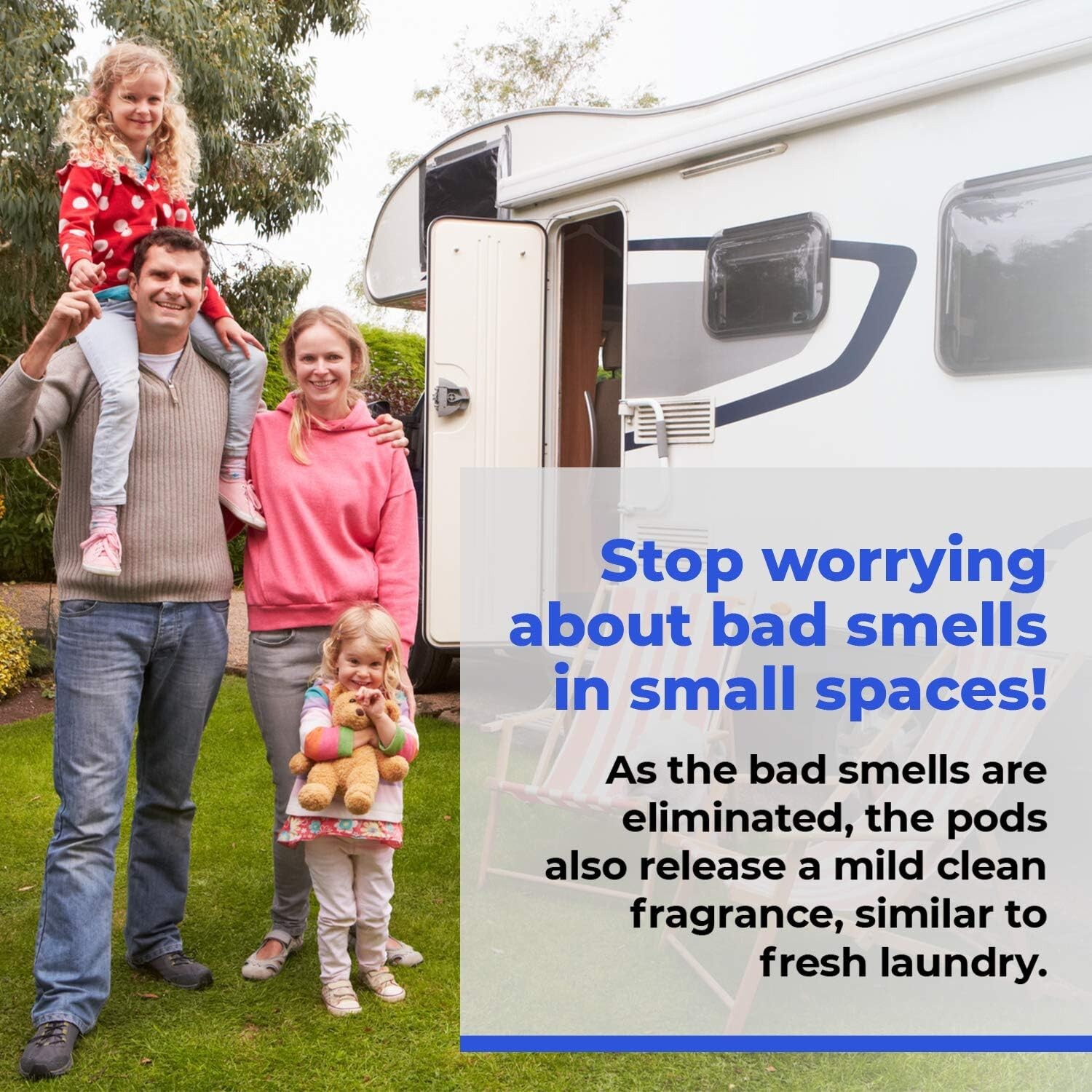 Highly Concentrated RV Toilet Treatment Packets – Break Down Waste & Odors