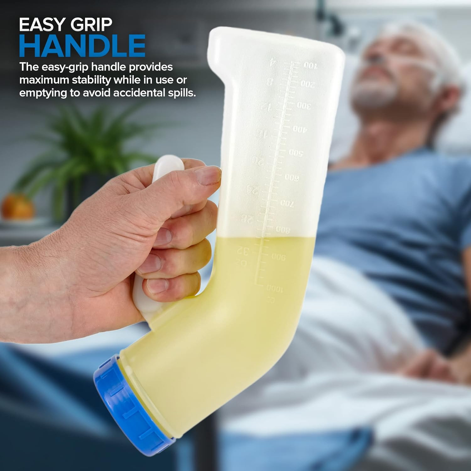 Bote orinal unisex portatil 2 pack con tapa 32 oz para viaje carro y emergencia