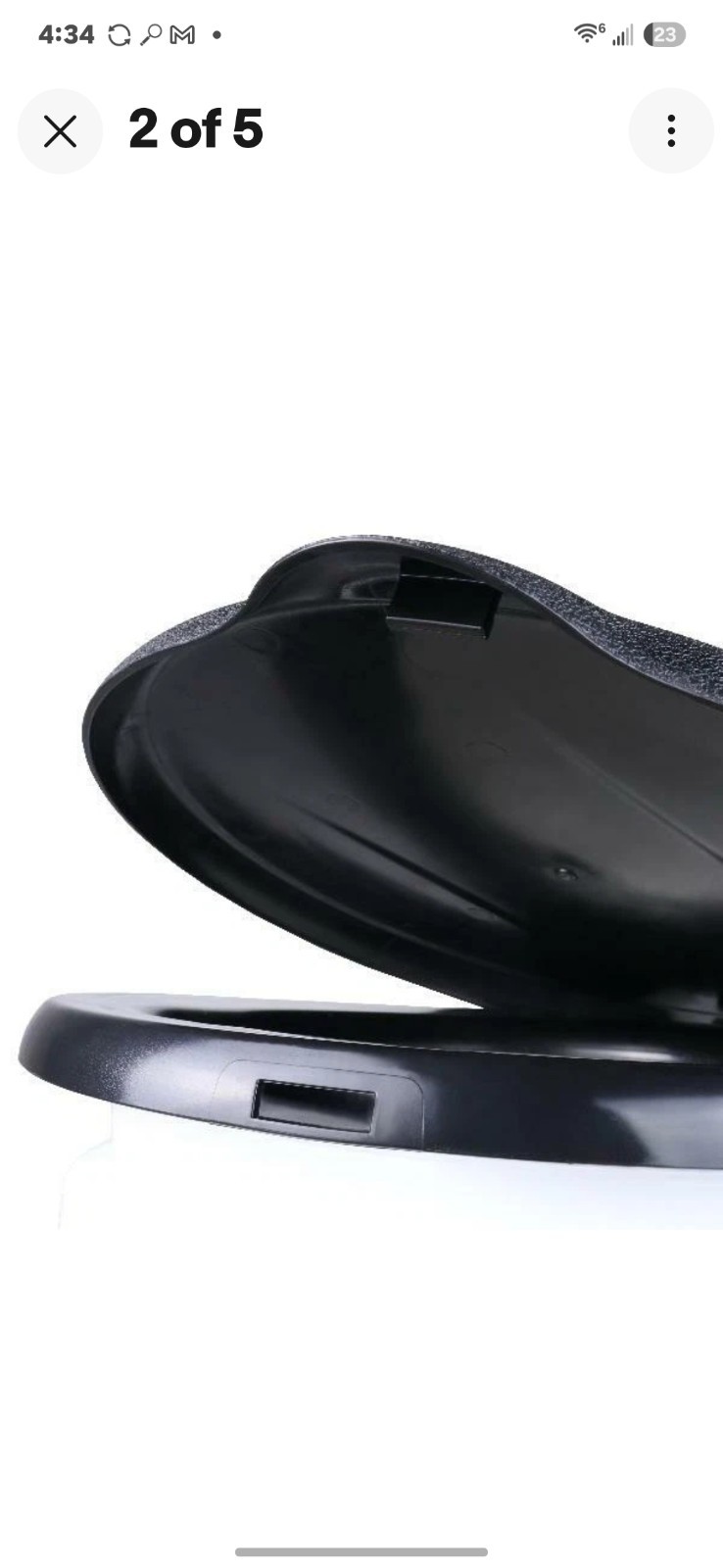 Portable Black Ozark Trail Bucket Toilet Seat Cover Camping Outdoor Travel New