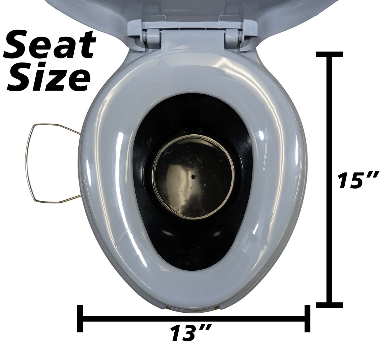 Portable Travel Toilet with Toilet Paper Holder and Removable Waste Bucket