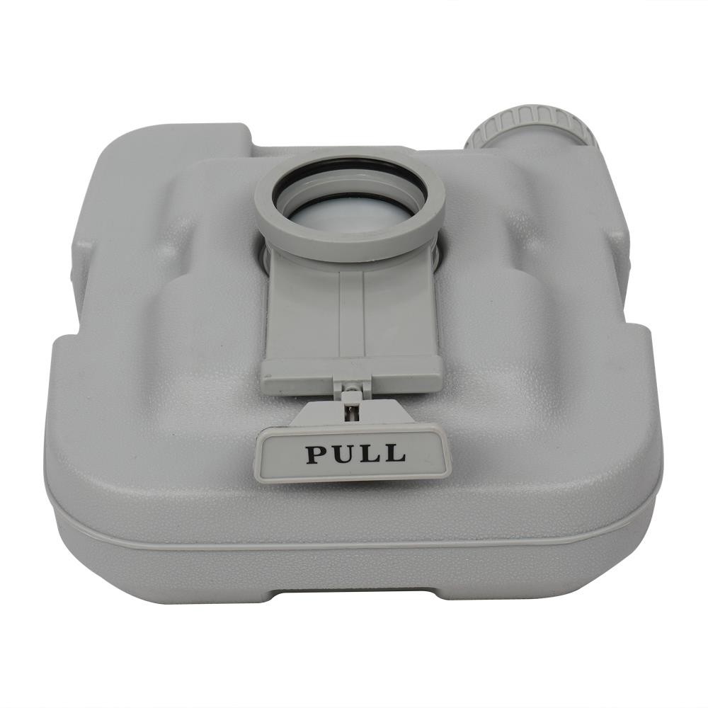 10L Portable Camping Toilet Flush Porta Travel Vehicle Boat Toilet Potty Gray