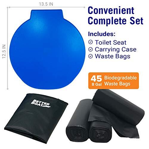 Portable Toilet for Camping Toilet Bucket Toilet Seat Set with Lid for Boatin…