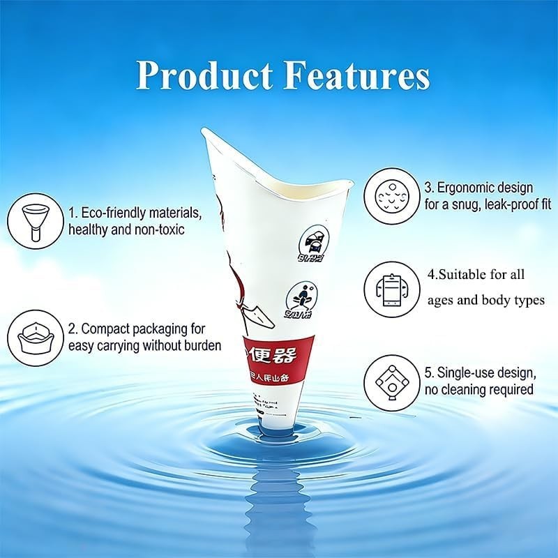 24Pcs Standing Women Pee Funnel,Leak-Proof Portable Female Urinal | Disposabl…