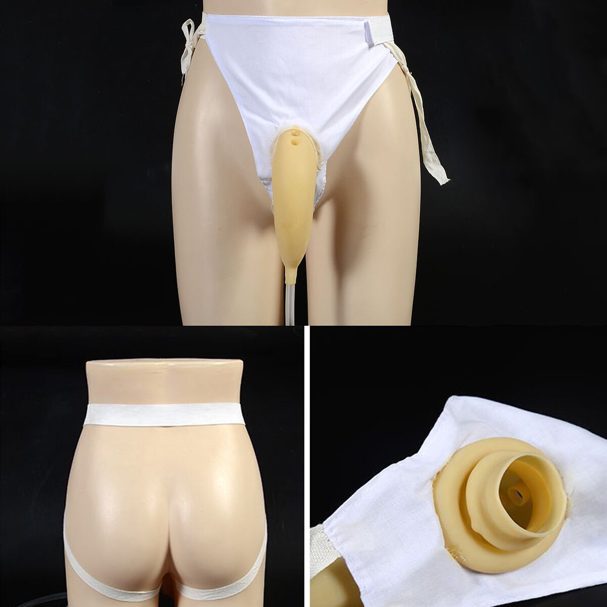 Male Female Reusable Urine Bag Urinal Pee Holder Collector Urinary Incontinence
