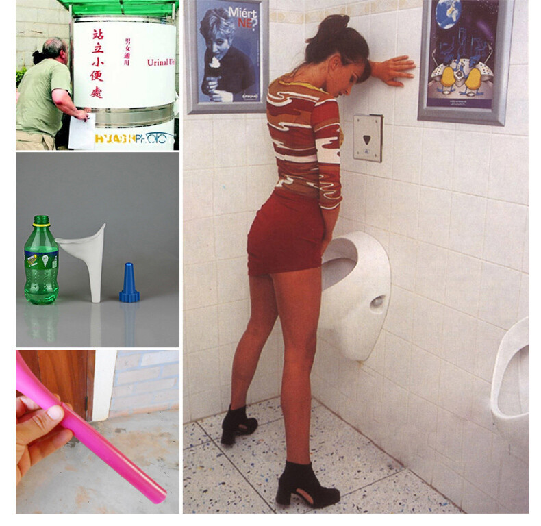 3PCS Female Urinal Reusable Silicone Pee Funnel Allows Women to Pee Standing Up