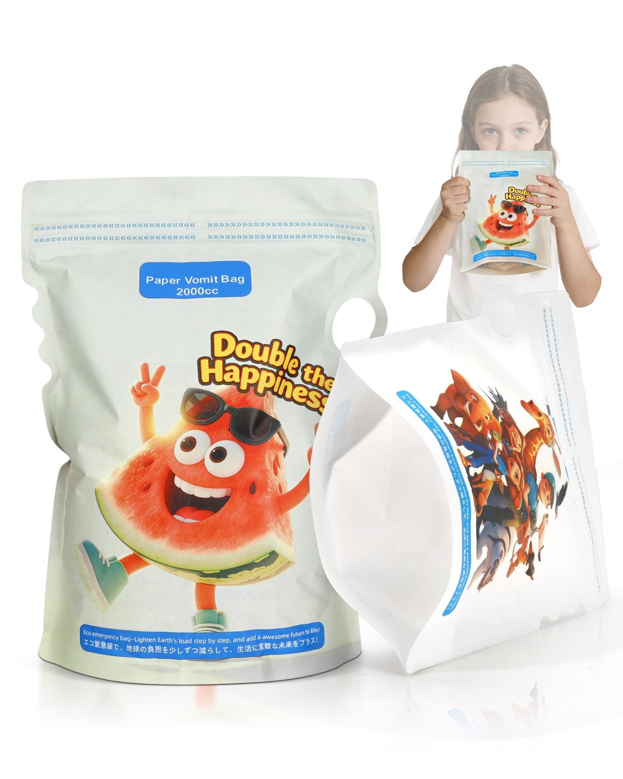 28 Pack Disposable Vomit Bags 2000ml | Leakproof, Waterproof, Travel & Emergency