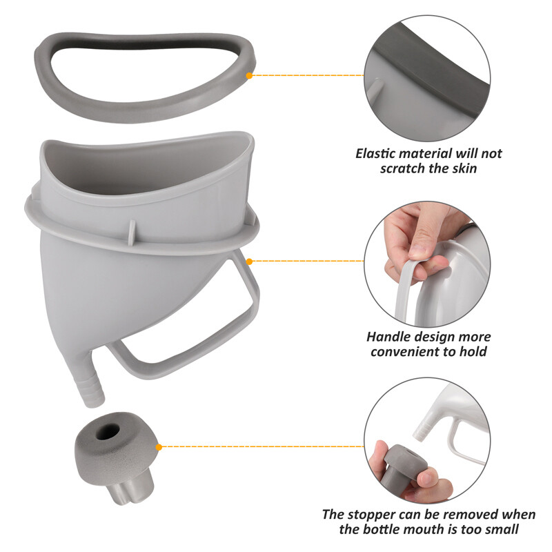 3Pack Portable Potty Pee Funnel Men Women Emergency Urinal Outdoor Toilet Device