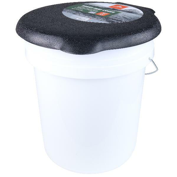Portable Black Ozark Trail Bucket Toilet Seat Cover Camping Outdoor Travel New