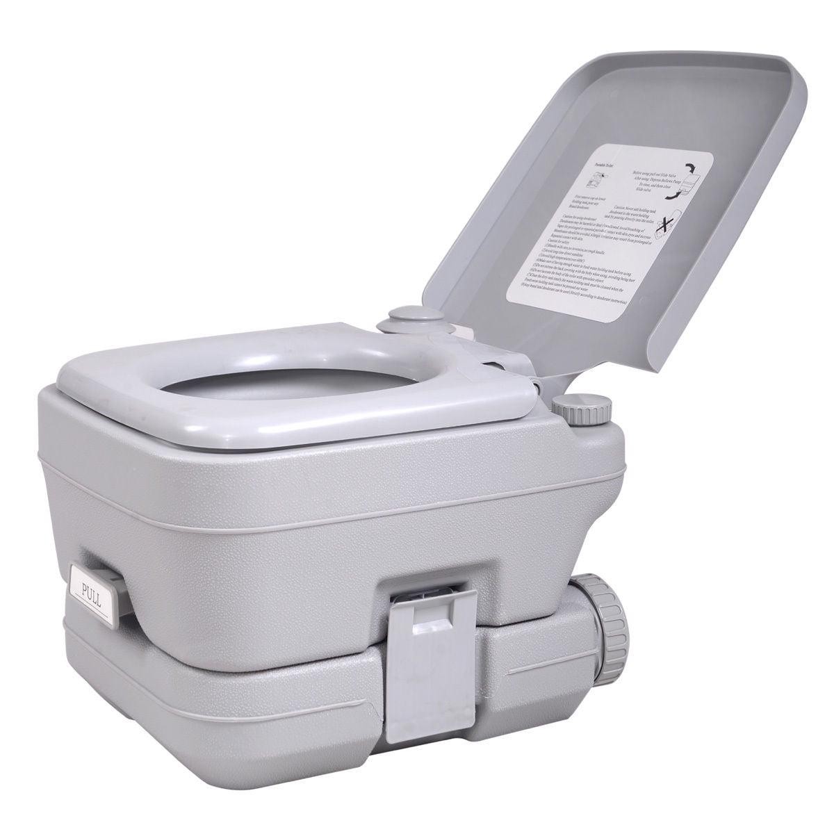 2.6 Gallon Camping Toilet Outdoor Porta Potty for RV Travel Camping Boating