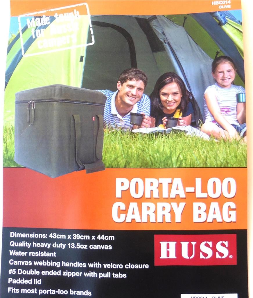 Huss Porta Carry Bag Large Camping Portable Toilet Caravan BOAT THETFORD PARTS
