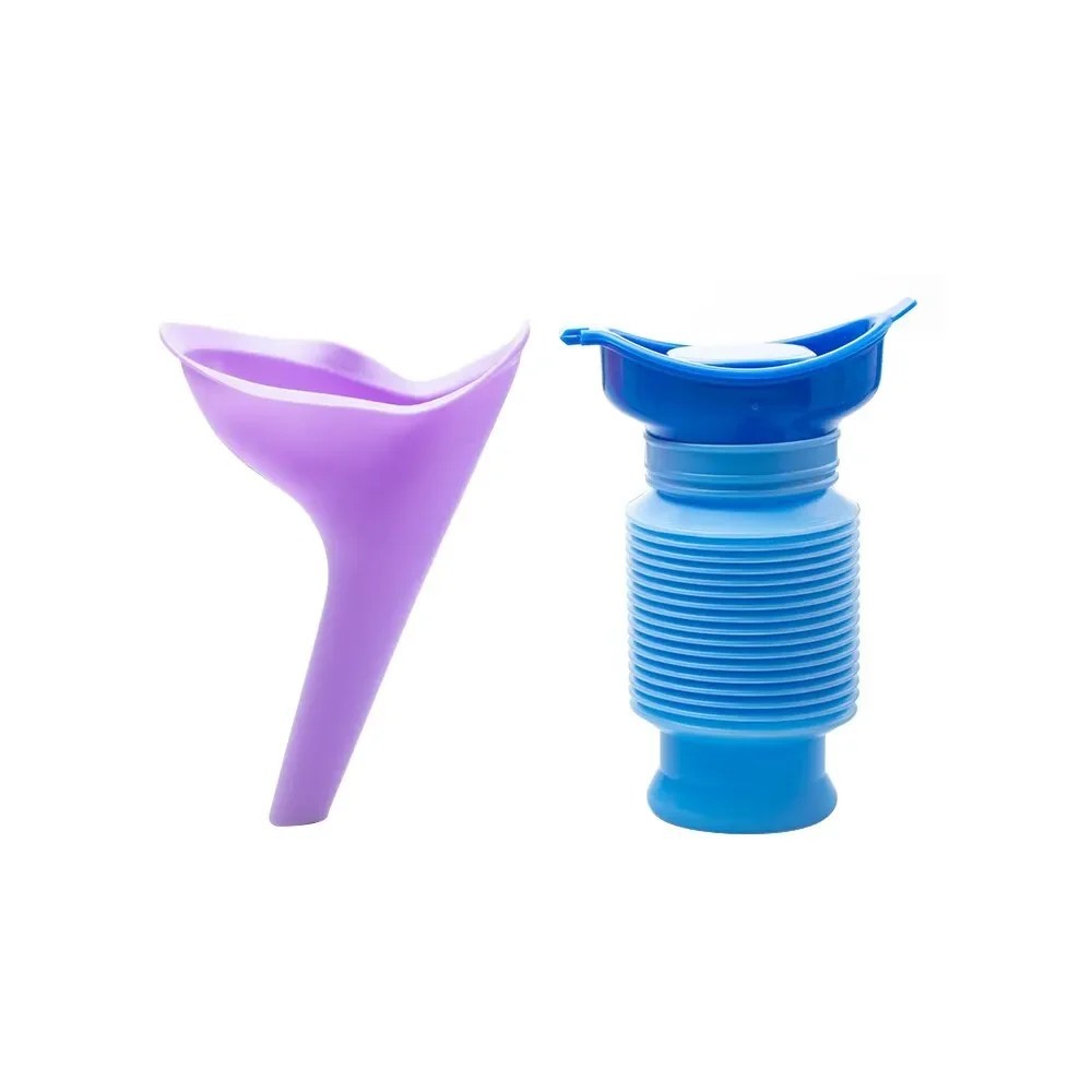 Portable Urinal Bottle 750ml Leakproof Car Travel Pee Bottle Blue Black