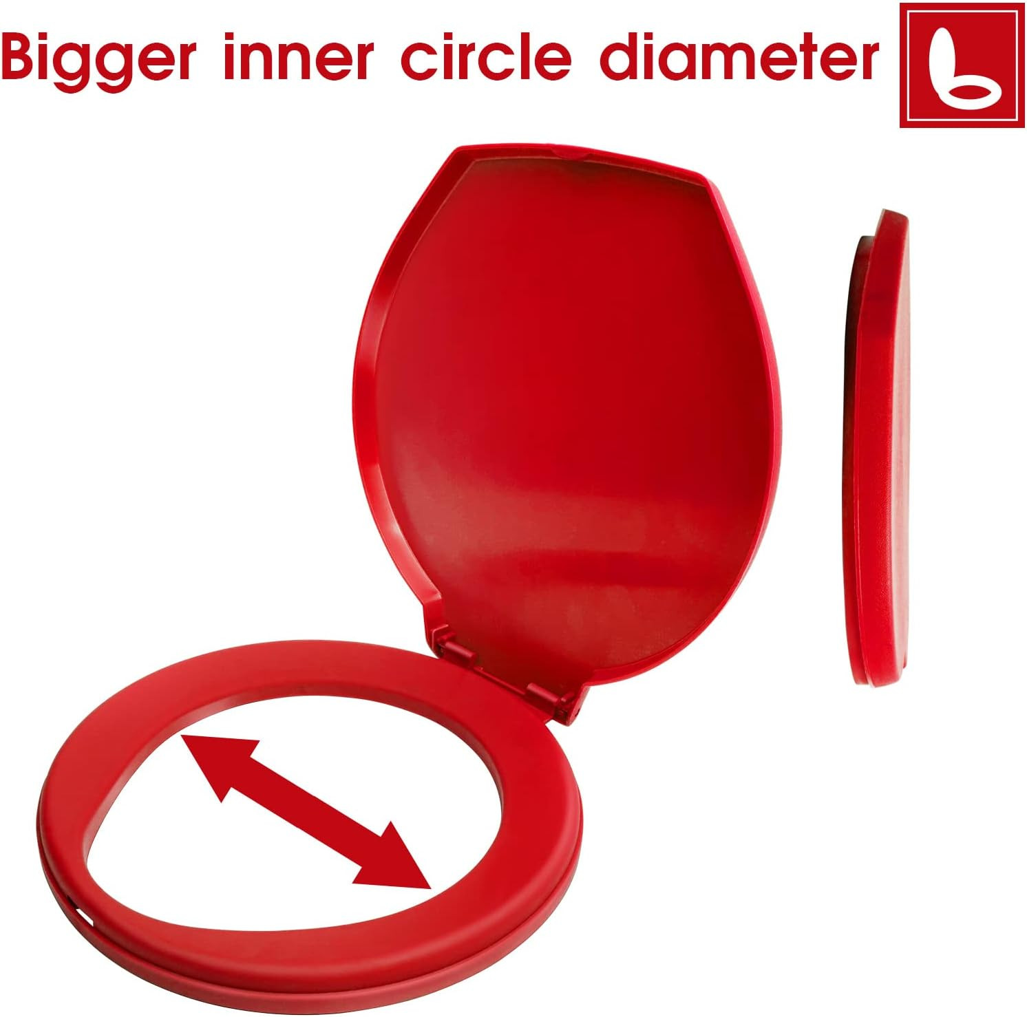 Portable Toilet Seat for 5 Gallon Bucket Emergency Outdoor Camping Snap on Lugga