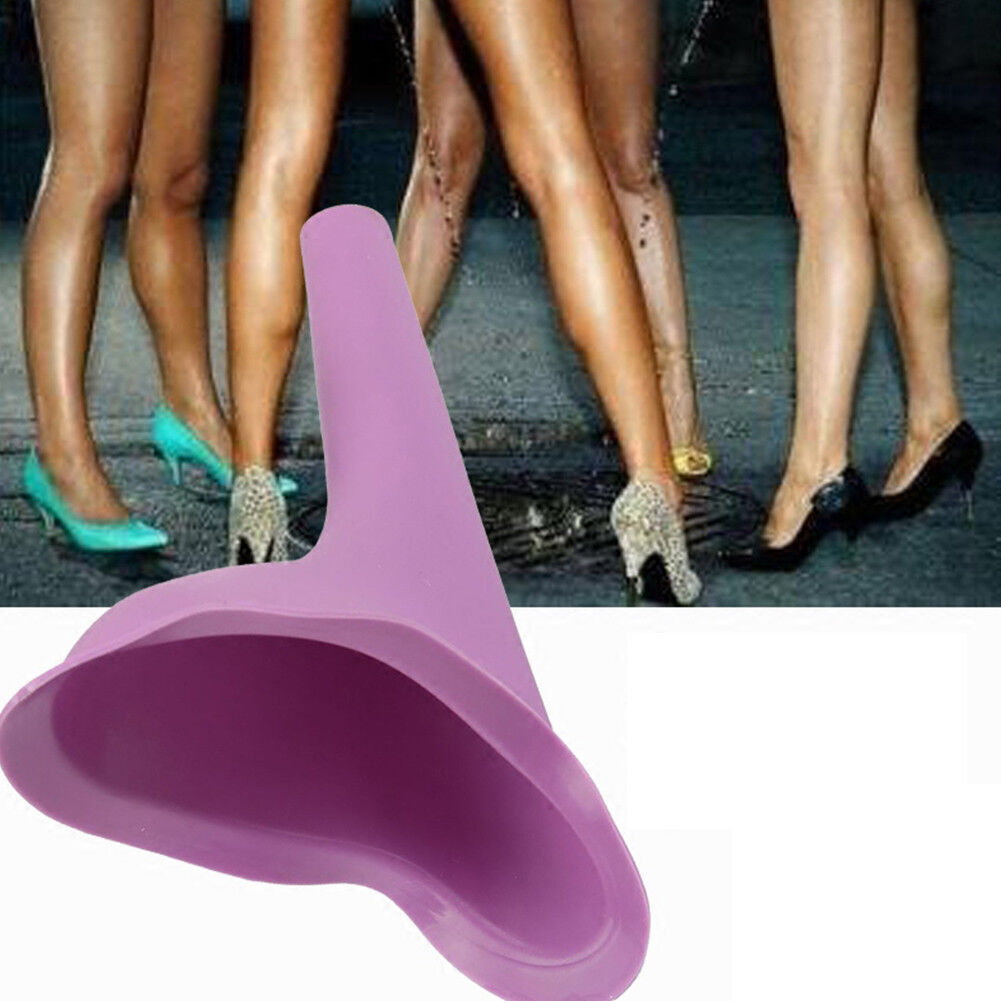 Women Urination Device Reusable Silicone Funnel Travel Camping Standing to Pee