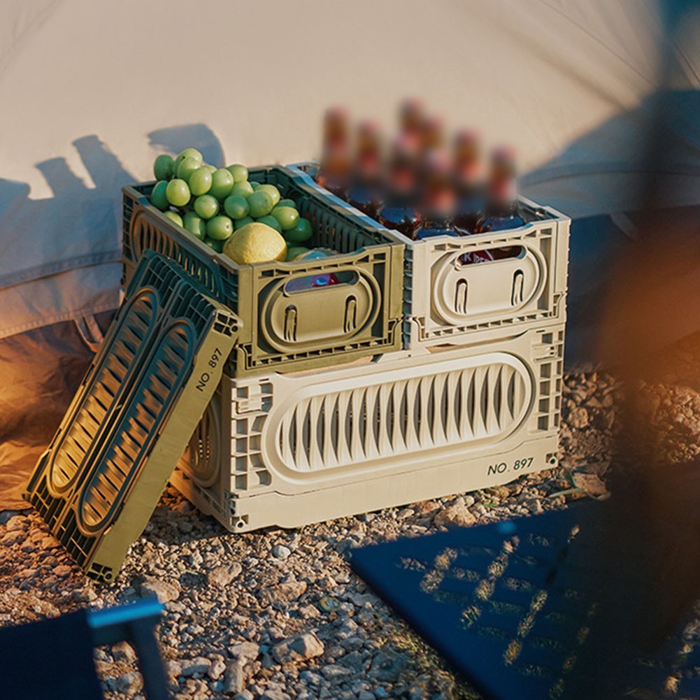 Collapsible For Outdoor Basket for Efficient Storage and Easy Handling