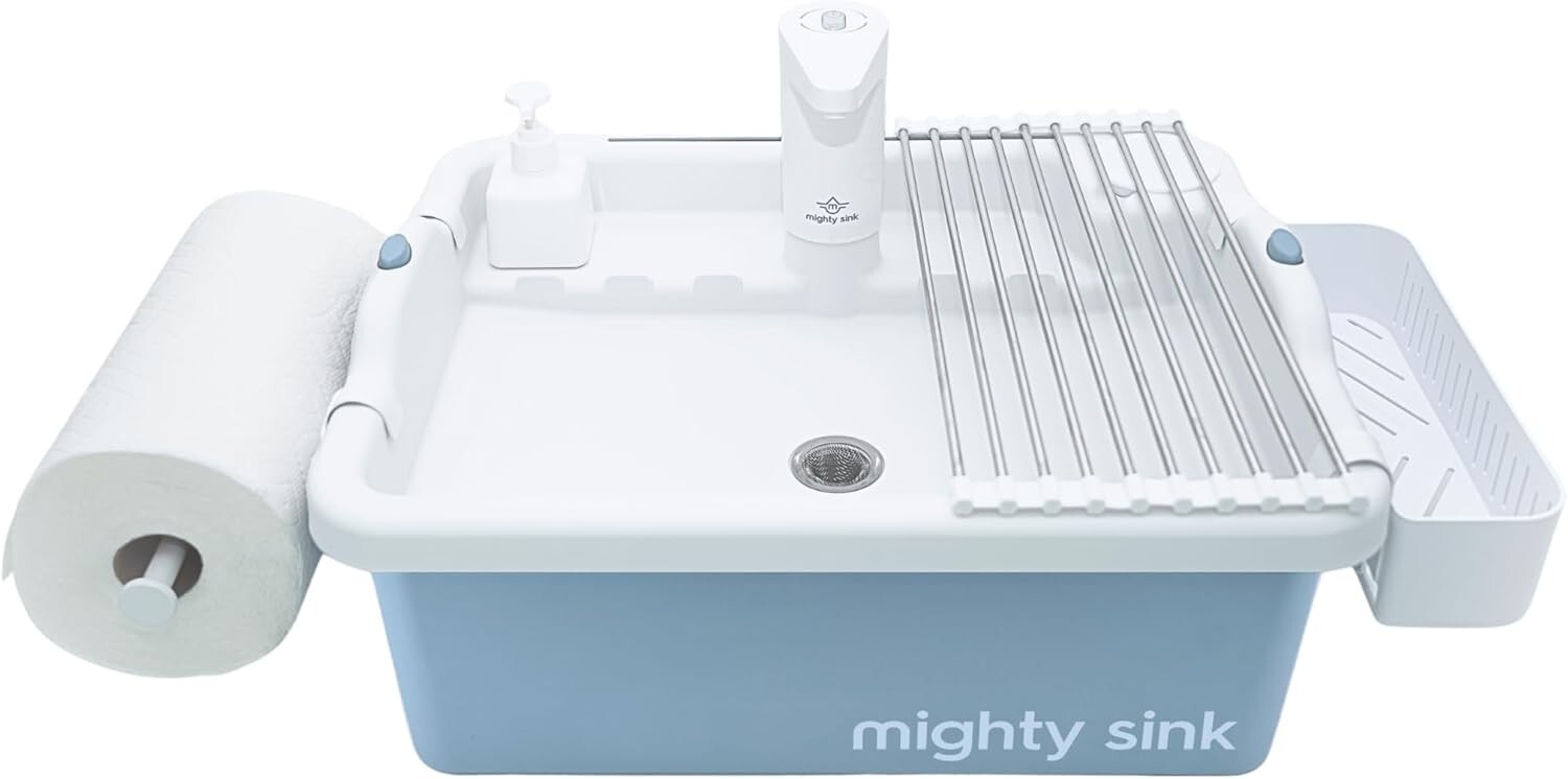 Enhanced Portable Sink: Patented Design, Electronic Faucet, 2-Gallon Capacity…