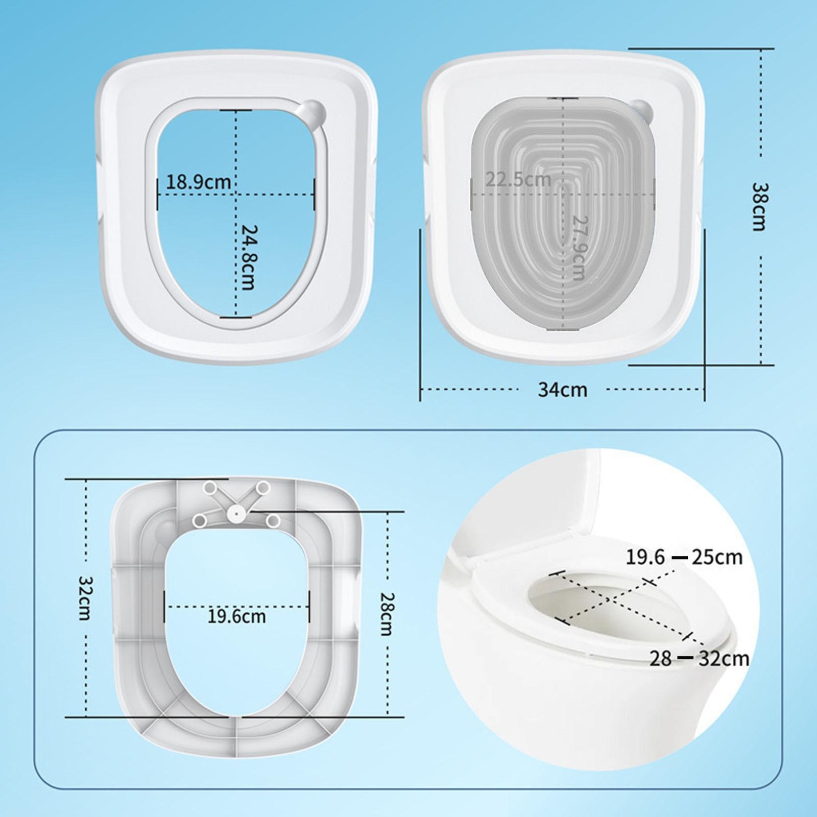 Universal Cat Toilet Training Aid Reusable Cat Toilet Trainer Pet Cleaning Suppl