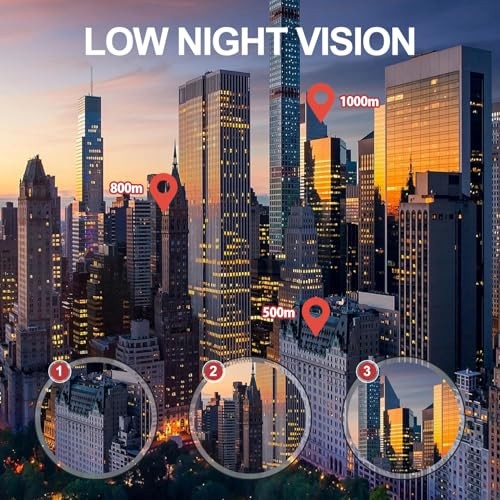 High-Definition 80×100 High-Powered Monocular Telescope for Green