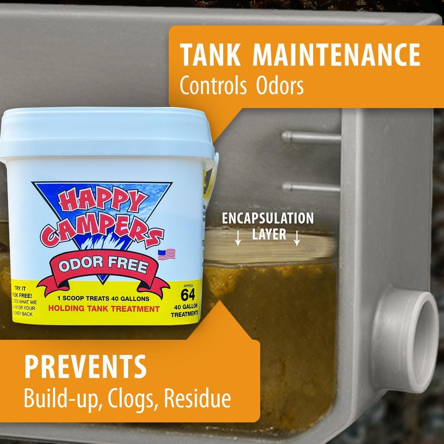 RV Toilet Treatment & Holding Tank Treatment – Controls Odors, Helps Prevent …
