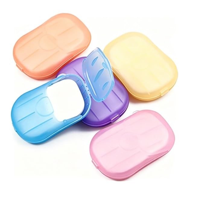 5 Boxes Colorful Disposable Soap Paper Hand Cleaner Fragrance Soap Paper for