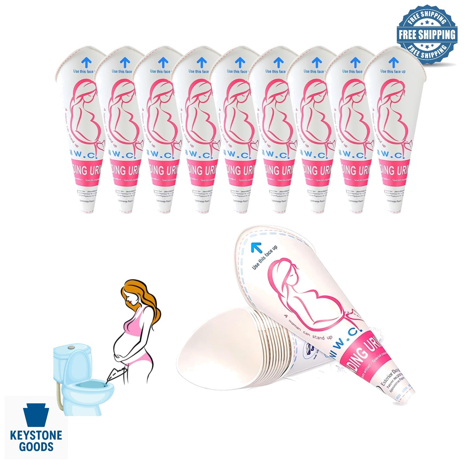 30PCS Portable Female Urination Devices for Travel & Outdoor Use