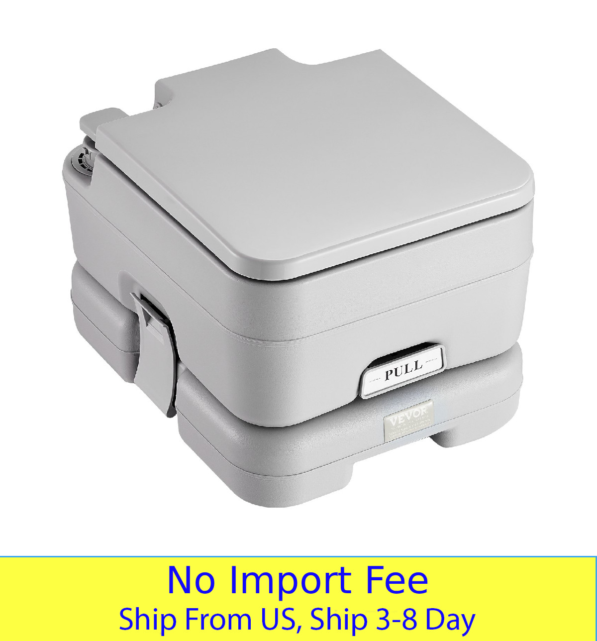 3.2 Gallon Portable Toilet Camping RV Porta Potty Pressurized Flush Travel Toile