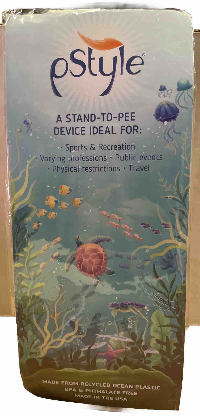 pStyle Recycled Ocean Plastic Made in USA Stand to Pee with Ease Camping Hiking