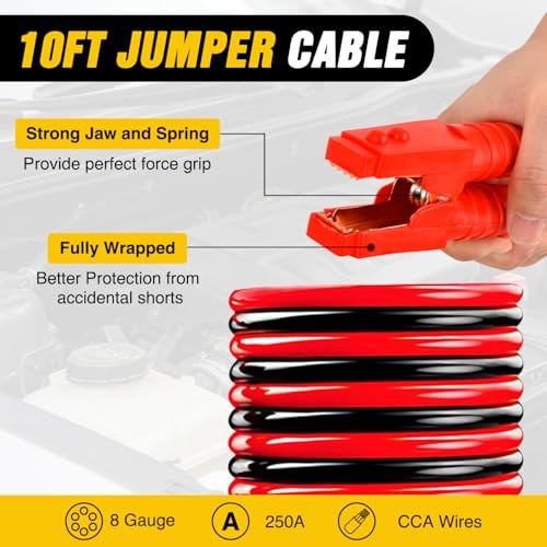 Car Emergency Kit with Jumper Essential Kit+Digi Air Compressor+Tire Fuse kit