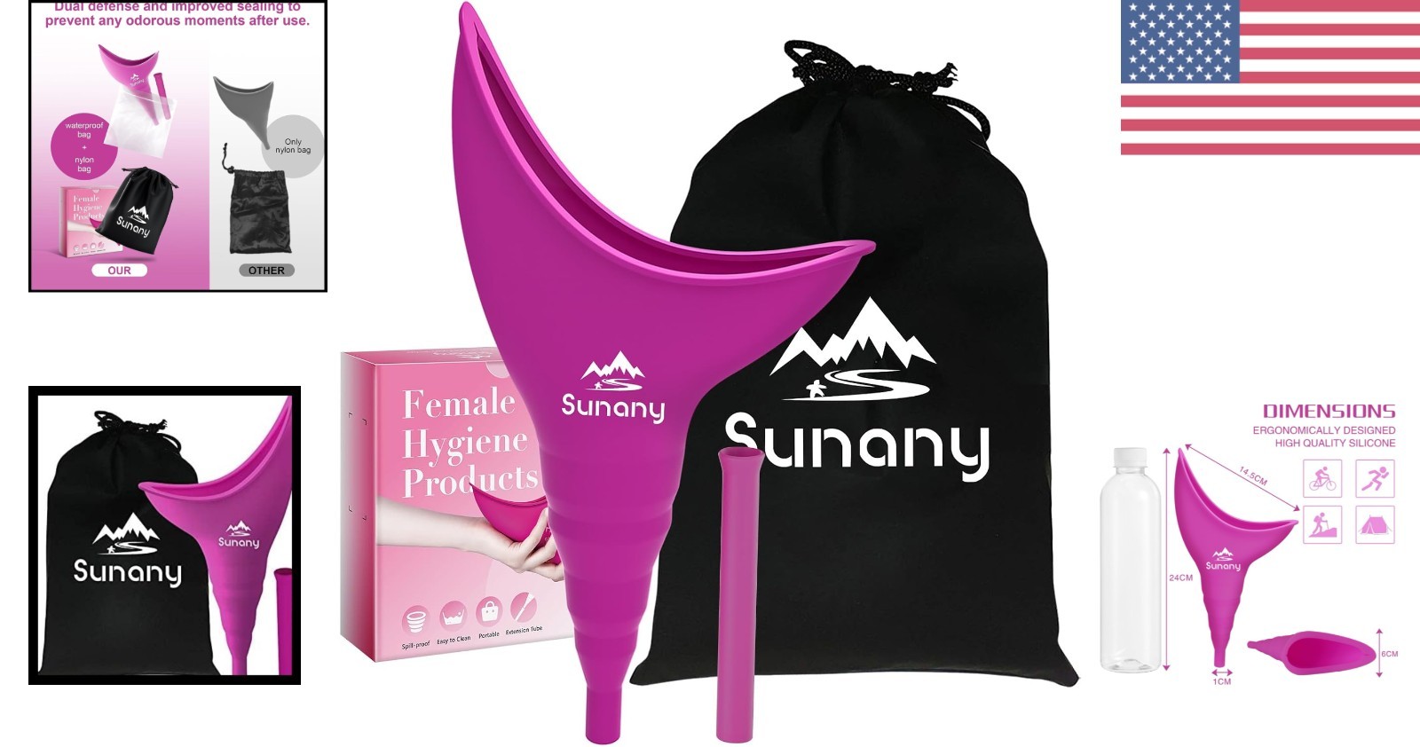 Durable Foldable Female Pee Funnel – Optimal Comfort and Hygiene for Travelers