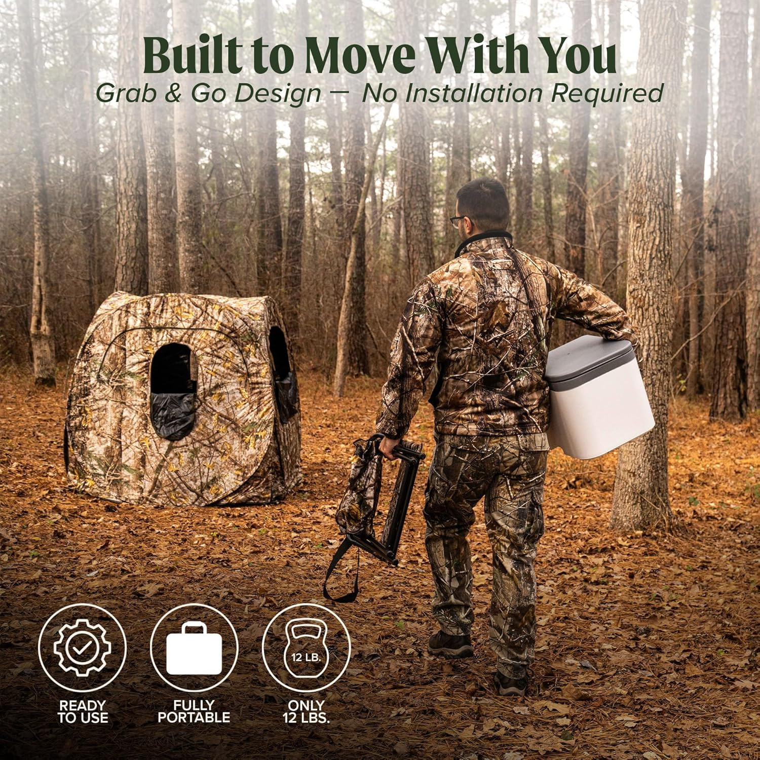 NOMAD by OGO Portable Compost Toilet – Camping Toilet for Truck Campers, Hunting