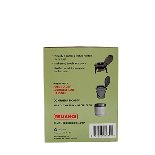 Products 2683-03 Double Doodie Toilet Waste Bags (6-Pack), Black