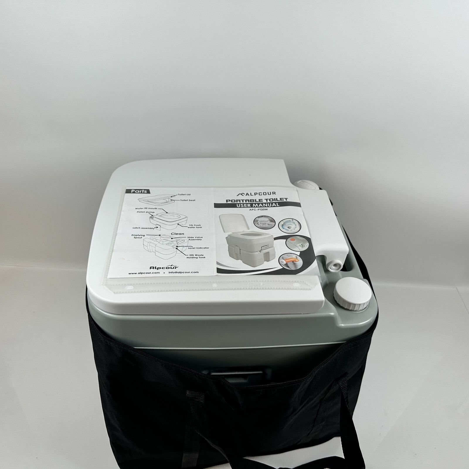 (NEW) Alpcour Portable RV Toilet APC-PT20W