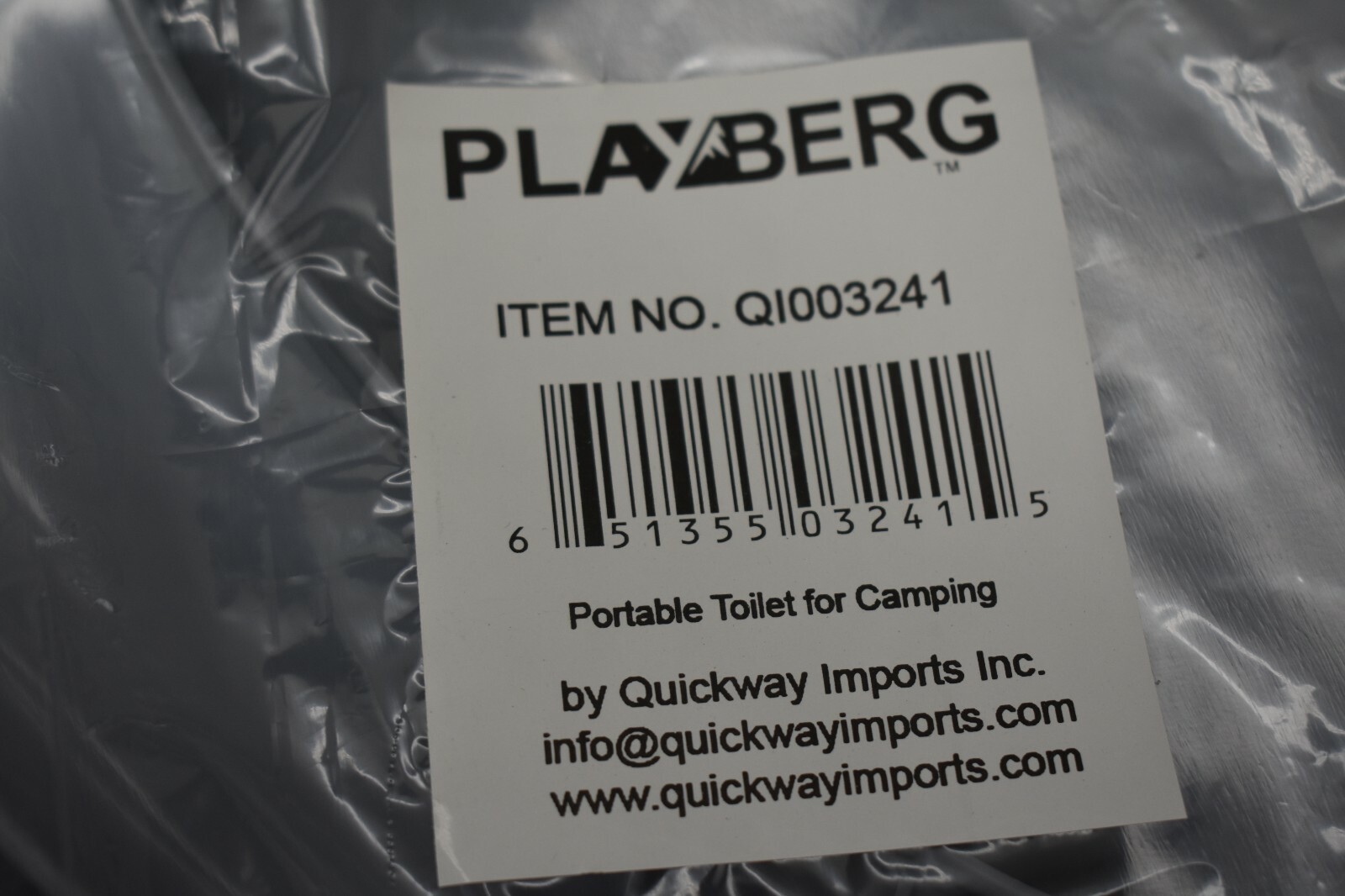 Playberg Portable Travel Toilet Camping Hiking Non-Electric Waterless Commode