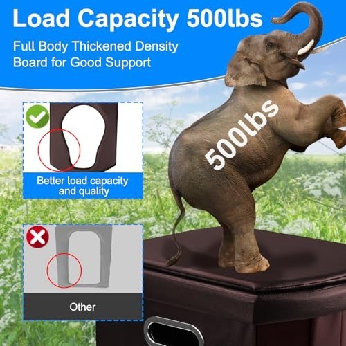XXL Portable Camping Toilet Foldable Travel Toilet Adult Hiking Car Boat Tent
