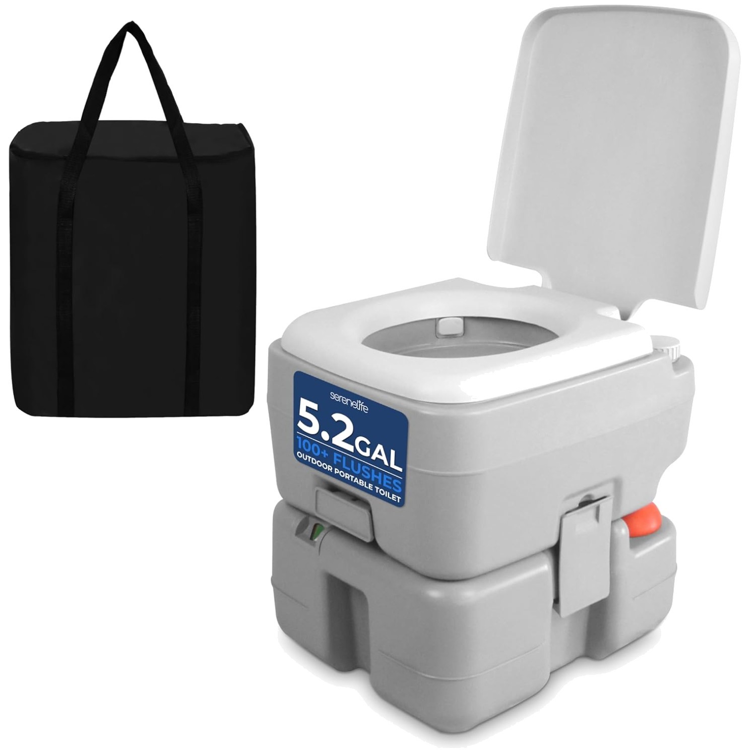 Portable Camping Toilet for Adults – 5.2 Gal